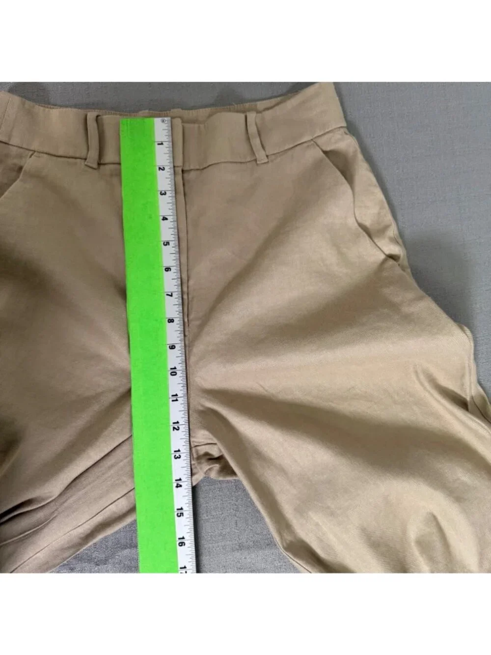 Everlane The Wide-Leg Pant in Stretch Linen Trench Coat Khaki Trousers Size 4
